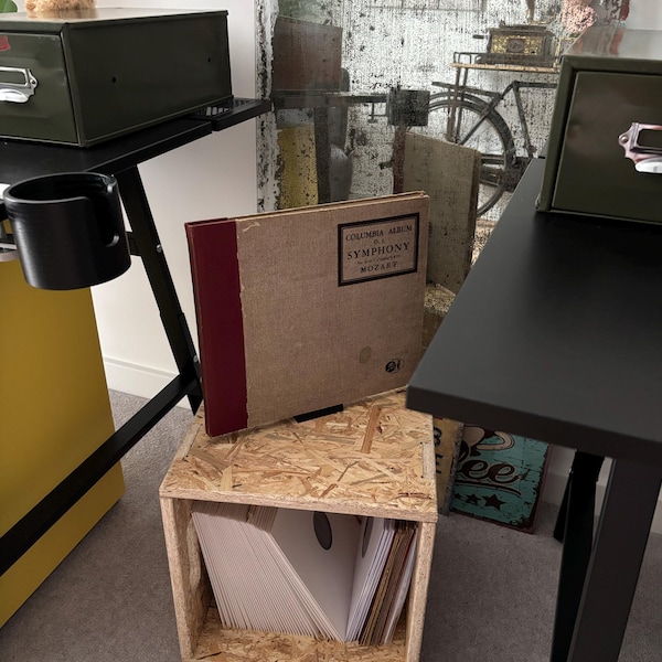 1 X Flat Pack Osb Record Cube - Etsy