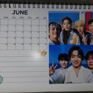 BTS Calendar 2025 Rm/jin/suga/j-hope/jimin/jungkook/v Desk