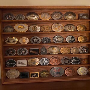 belt buckle display case sale