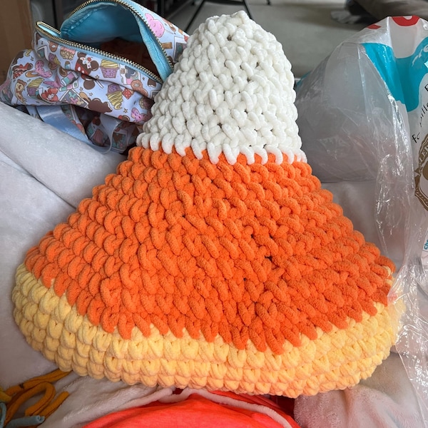 Candy Corn Pillow Crochet Pattern, Halloween Crochet Pattern ...
