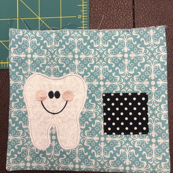 Tooth Applique Machine Embroidery Design, Tooth Fairy Embroidery Design ...