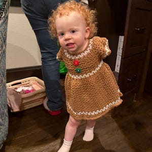 gingerbread dress crochet pattern Crochet Gingerbread Girl Dress