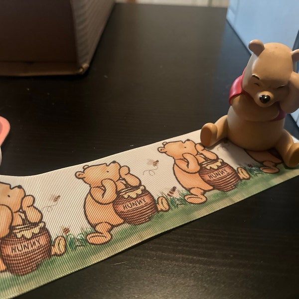 7/8” 1 1/2” 2” 3” Classic Winnie the Pooh Grosgrain Ribbon ,3 Yards ...