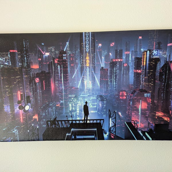 Yao Or Miao Waldküste Leinwand-Wandkunst – 71x102 Cm, Blaue Wellen, Handgemalt & Fertig Gerahmt