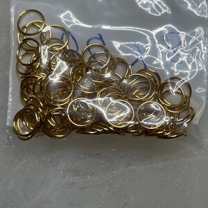  BEADIA 18K Gold Plated Jump Rings Non Tarnish 7mm 300pcs for  Jewelry Making Findings