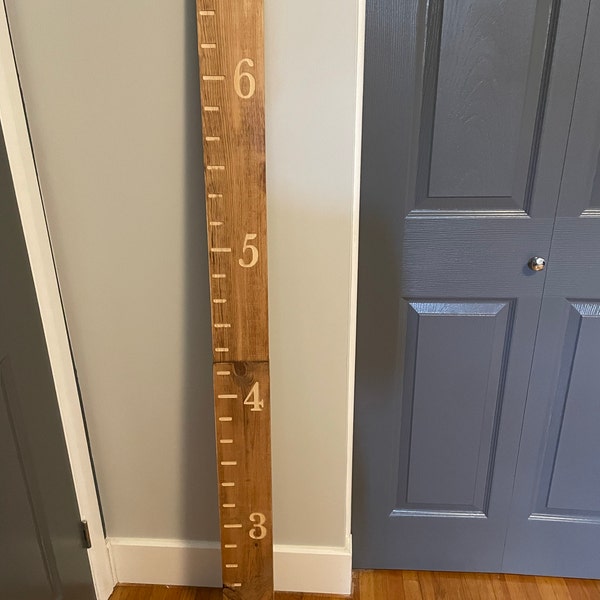 Growth Chart Engraved Wall Ruler - Measure 5 or 6 FT Tall - Etsy Canada