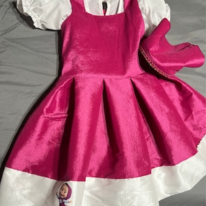 Masha and Bear Dress/ Masha Y Oso/ Birthday Party Dress/ Birthday Outfit/ Birthday Set - Etsy Masha and Bear Dress/ Masha Y Oso/ Birthday Party Dress/ Birthday Outfit/ Birthday Set - Etsy