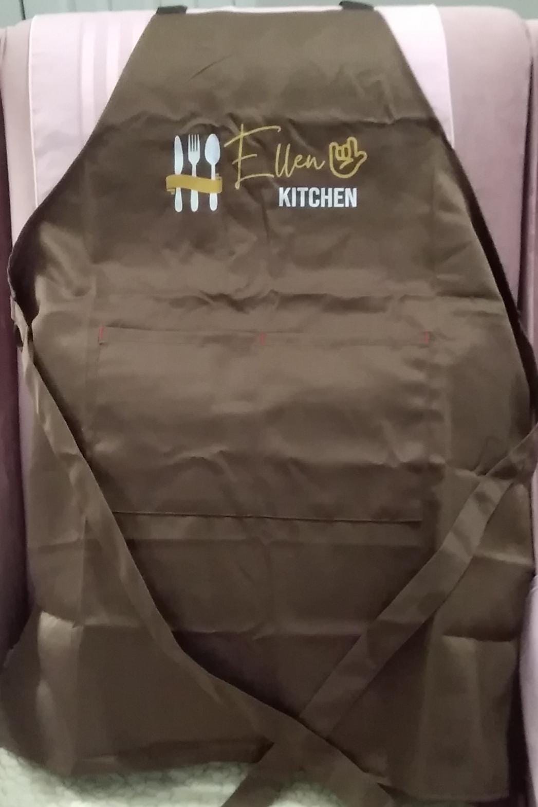 Embroidered Apron Custom - Personalized Cooking Apron for Woman Man Kid with Pockets - Kitchen Apron Apron with Name - Chef Gift