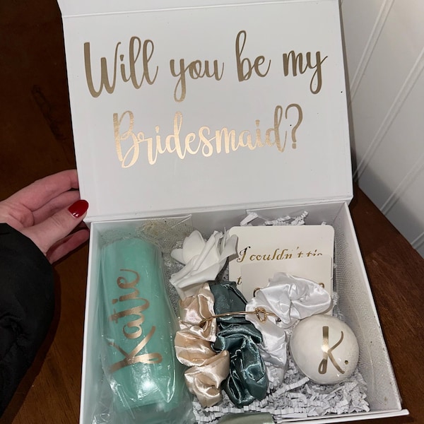 Custom Bridesmaid Proposal Box, Will You Be My Bridesmaid Box ...
