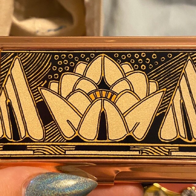 Geometric Art Deco Business Credit Card Case in Gold Black Gift Box – The  Bullish Store