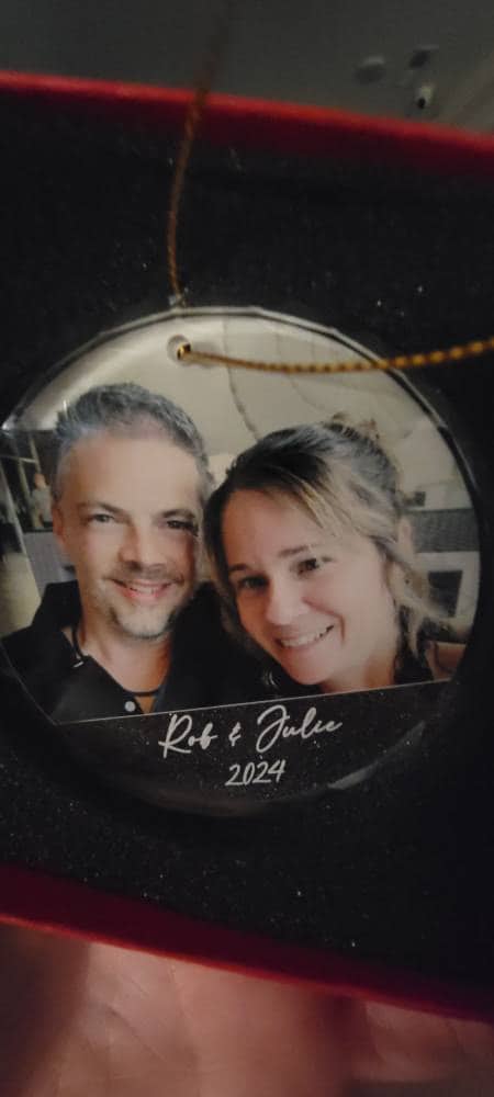 Personalized Photo Ornament, Custom Picture Ornament, Couple Ornament, Couples Gifts, Unique Ornament, Glass Ornament, Keepsake Ornament
