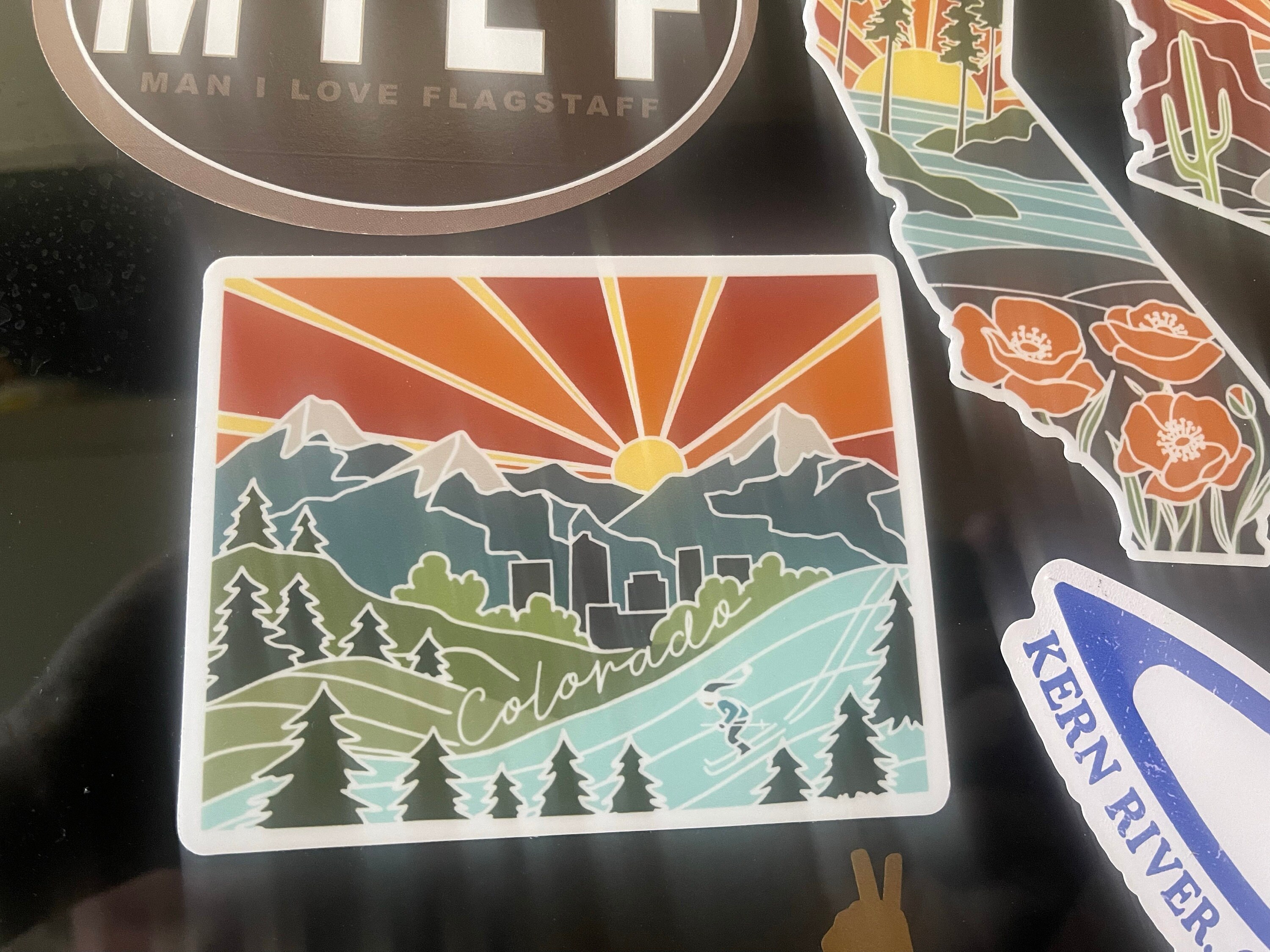 Colorado Durable Sticker | High Quality Bumper Sticker | United States Vinyl Decal | Weatherproof Sticker | Water Bottle Sticker | 4&quot;
