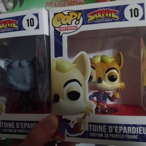 Custom Sonic the Hedgehog Funkos Set 2 Antoine Surge Super 