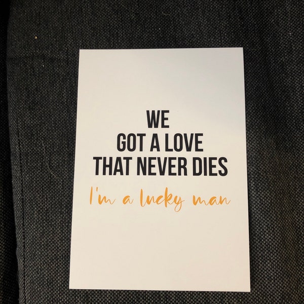 Oasis Whatever Lyric Print Song Lyric Print Wall Décor Wall Art Oasis