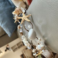 Bohemian Beach Crown, Beach Bridal Hair Accessory, Starfish Seashell ...