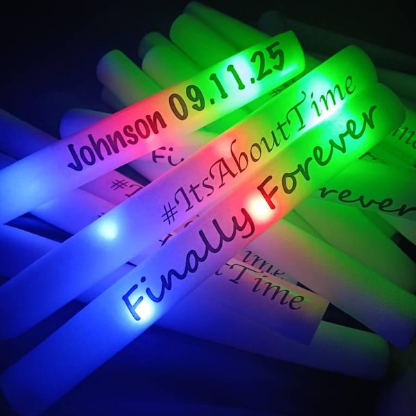 Custom LED Foam Stick Stickers: Clear Matte Labels - Etsy