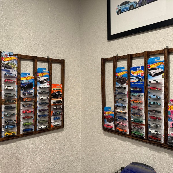Unopened 1/64 Scale Die-cast Cars Oak Display Rack (