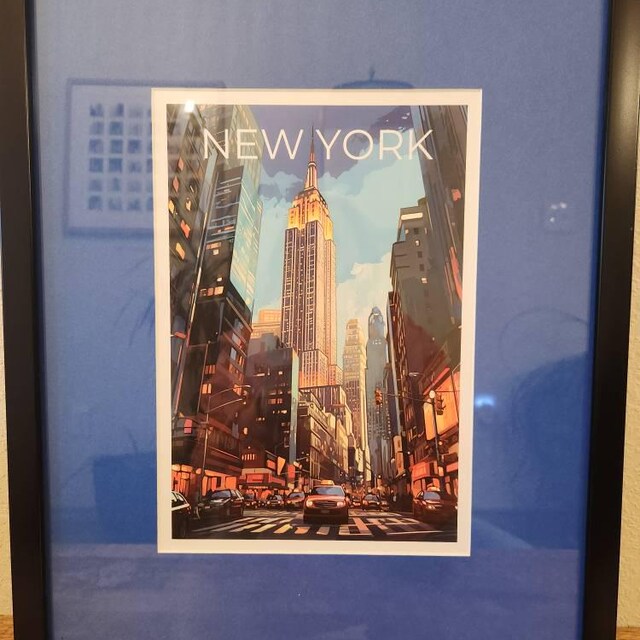 New York City Poster, Manhattan Print, New York Poster, Empire