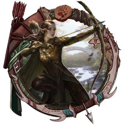 Necromancer D&amp;D Token Frame/digital Token/tabletop/dungeons and Dragons ...