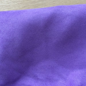 VERY THIN Faux Suede Fabric for Lightweight Fabric Work, Satin Backing ...