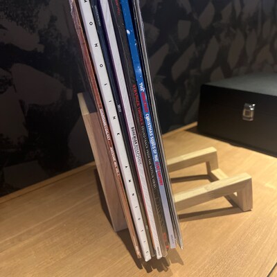 Unique Vinyl Rack, Wood Vinyl Records Storage, Modern Design ...