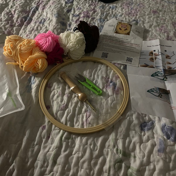 Punch Needle Embroidery Starter Kits for Adults Kids With Instructions ...