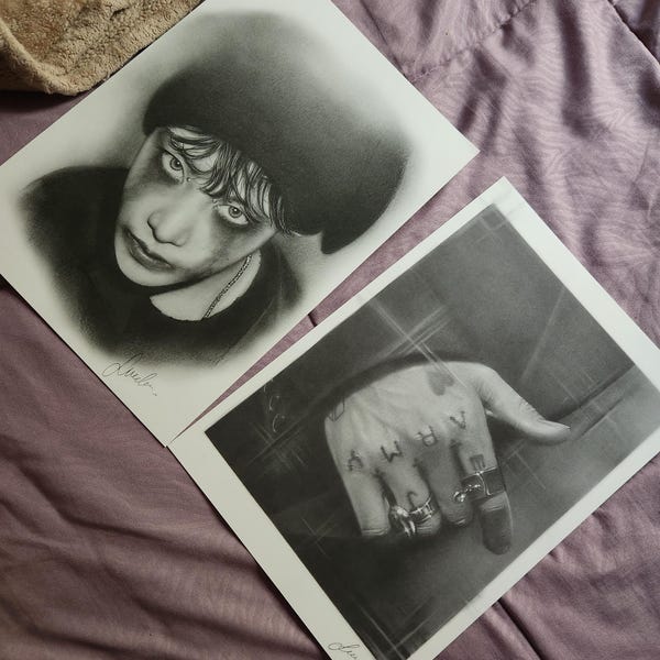 BTS Jungkook Pencil Drawing : PRINT From Original Fanart - Etsy