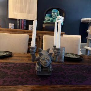 Haunted Mansion Stretching Room Gargoyle Candle Holder | Gothic