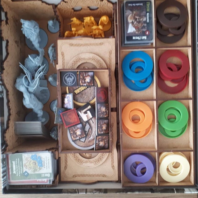 Blood Rage Wooden All-in-One Board Game Storage Box –