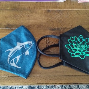 Iridescent Lotus Blossom Face Mask 3 Layers Available in - Etsy
