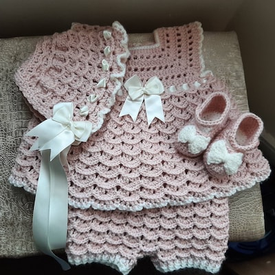 Digital PDF Crochet Pattern: Crochet Baby Dress or Frock With Matching ...