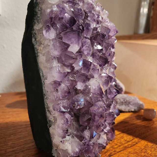 HUGE Amethyst Lamp // - 5-10lbs - Free Bulb Led Dimmer Cord