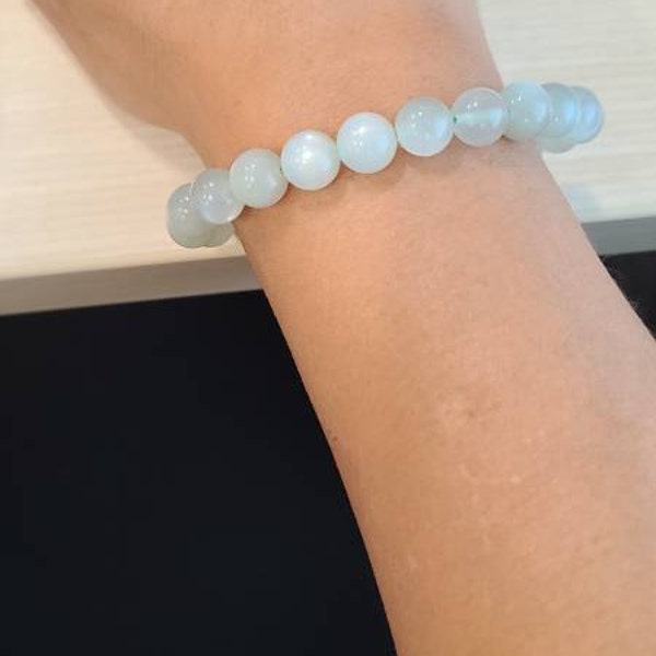 Rare Hemimorphite Bracelet. 9mm, Natural Crystal Stretchy Bracelet. - Etsy