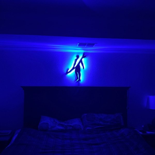 Gamer Led Lighted Wall Art, Game Room Neon Light, Gaming Room Led ...