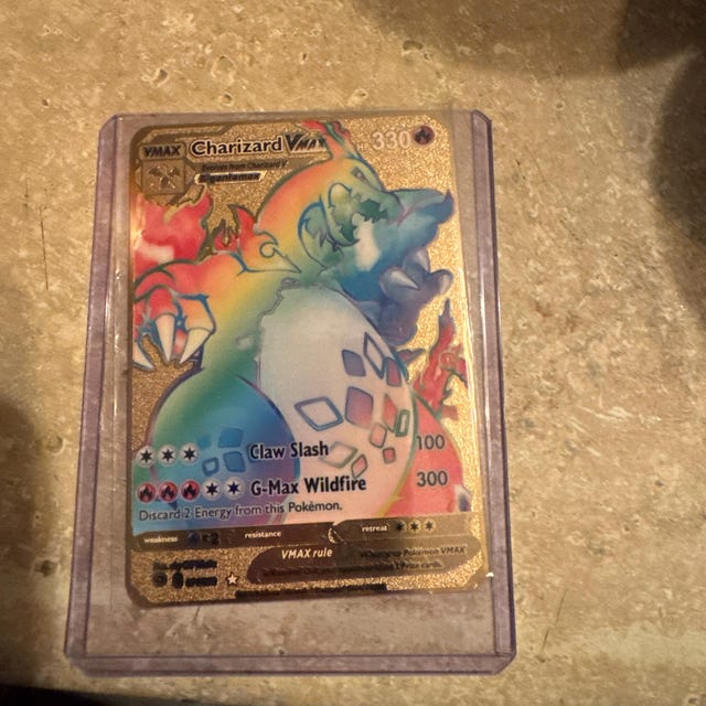 pokemon metal cards charizard vmax Real or fake? Shiny gold foil charizard. : r/IsMyPokemonCardFake the official authentication and grading ensure this card remains a verified mainstay of your growing collection. Charizard VMAX Rainbow Gold Metal