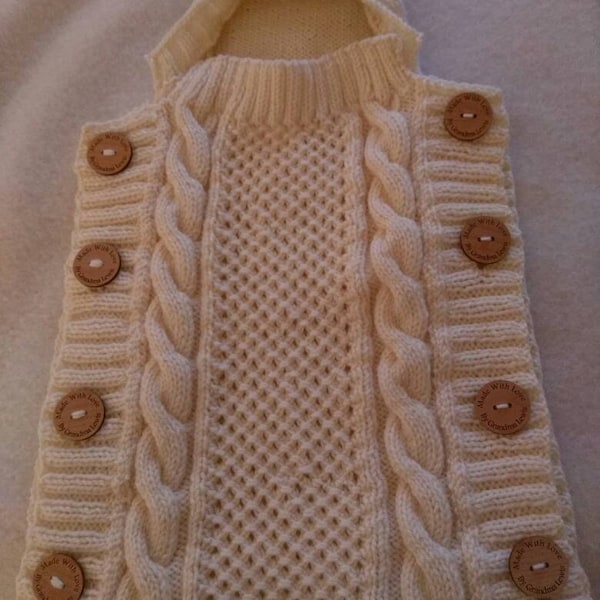 BABY COCOON Knitting Pattern - Sweet Snuggle Baby Cocoon Pdf Pattern ...