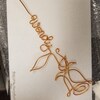 Wire Rose | Wire Flower | Wire Love Gifts | Personalised Rose | Wire ...