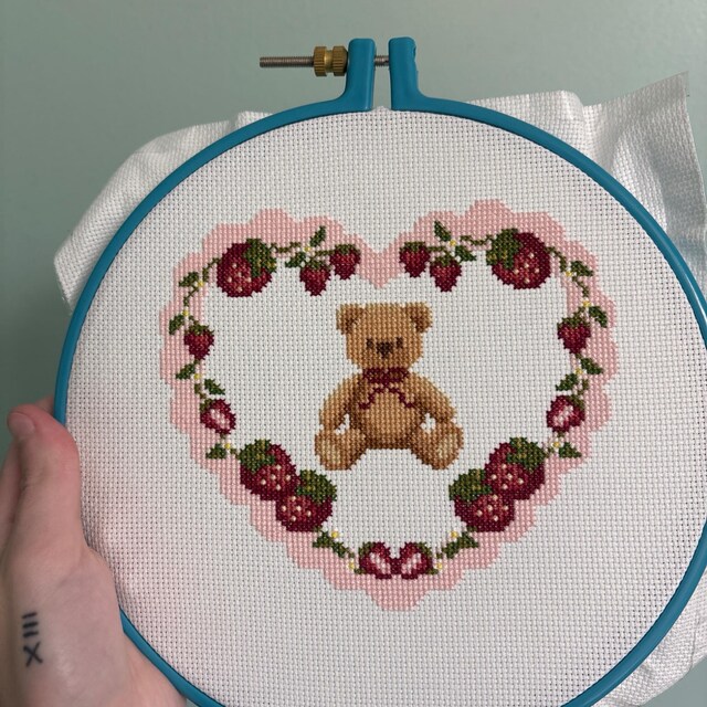 Toto Cross Stitch Pattern - Kawaii, Cute, Aesthetic, Mini, Totoro