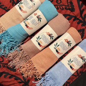 pale pink pashmina shawl