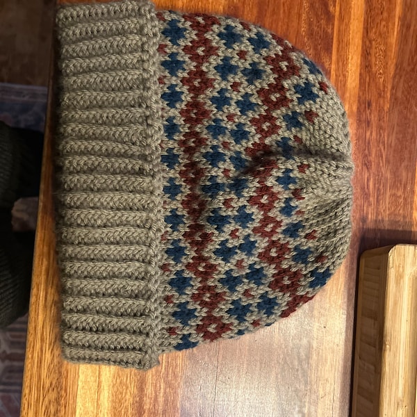 Bryan Pattern The Bryan Hat Colorwork Knitting Pattern - Etsy