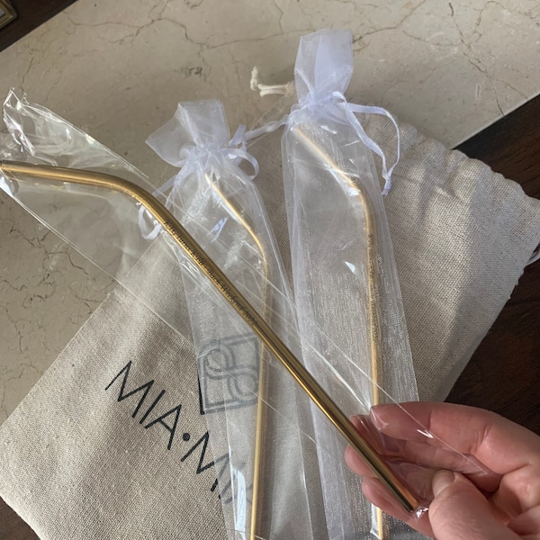 Custom Engraved Metal Straw Set, Personalized for Party Favors, Wedding ...