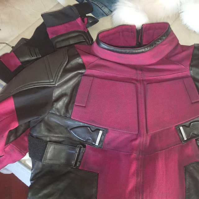 Disfraz de Deadpool desgastado/traje de cosplay réplica: hecho de cuero y  elástico estampado en 4 direcciones teñido a medida -  España