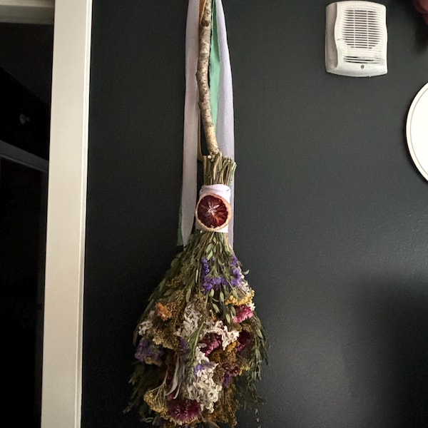 Handcrafted Witch's Besom - Custom Botanical Broom - Etsy