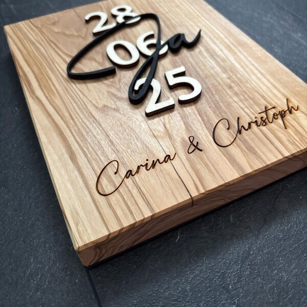 Holzschild 'Geschenke & Karten' Mit Ständer – 12,7x17,8 Cm, Rustikal Für Hochzeit & Events