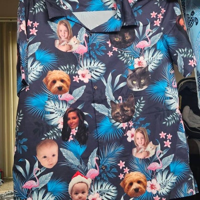 Custom Pajamas With Pet Face, Custom Cat Dog Face Pajamas, Personalized