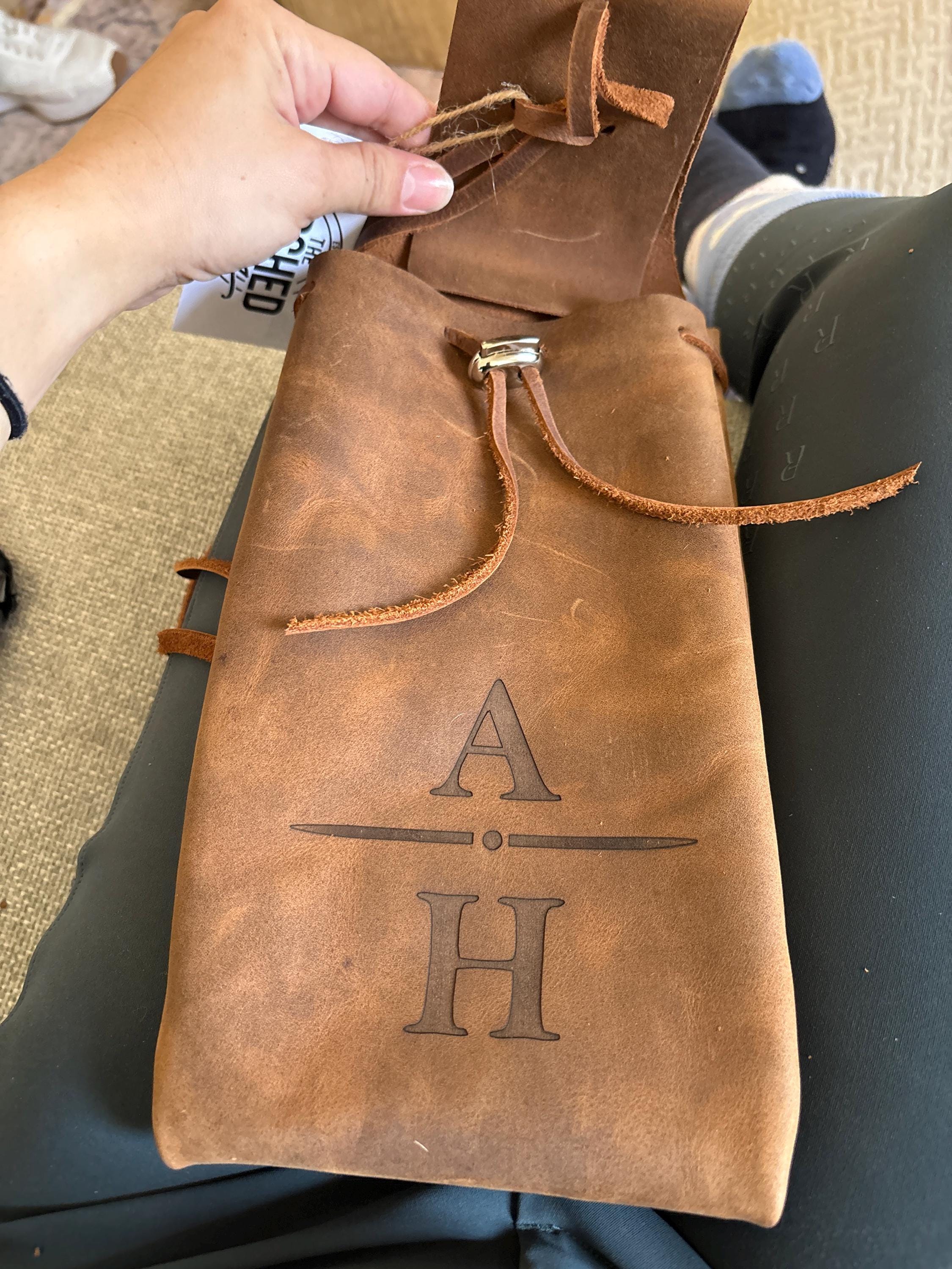 Leather Saddle Drink Holder, Saddle Phone Holder for Cowboys, Trailer Riders, Ranchers, Rodeos, Saddle Clubs, Cowgirl Gear, Horseback Riding