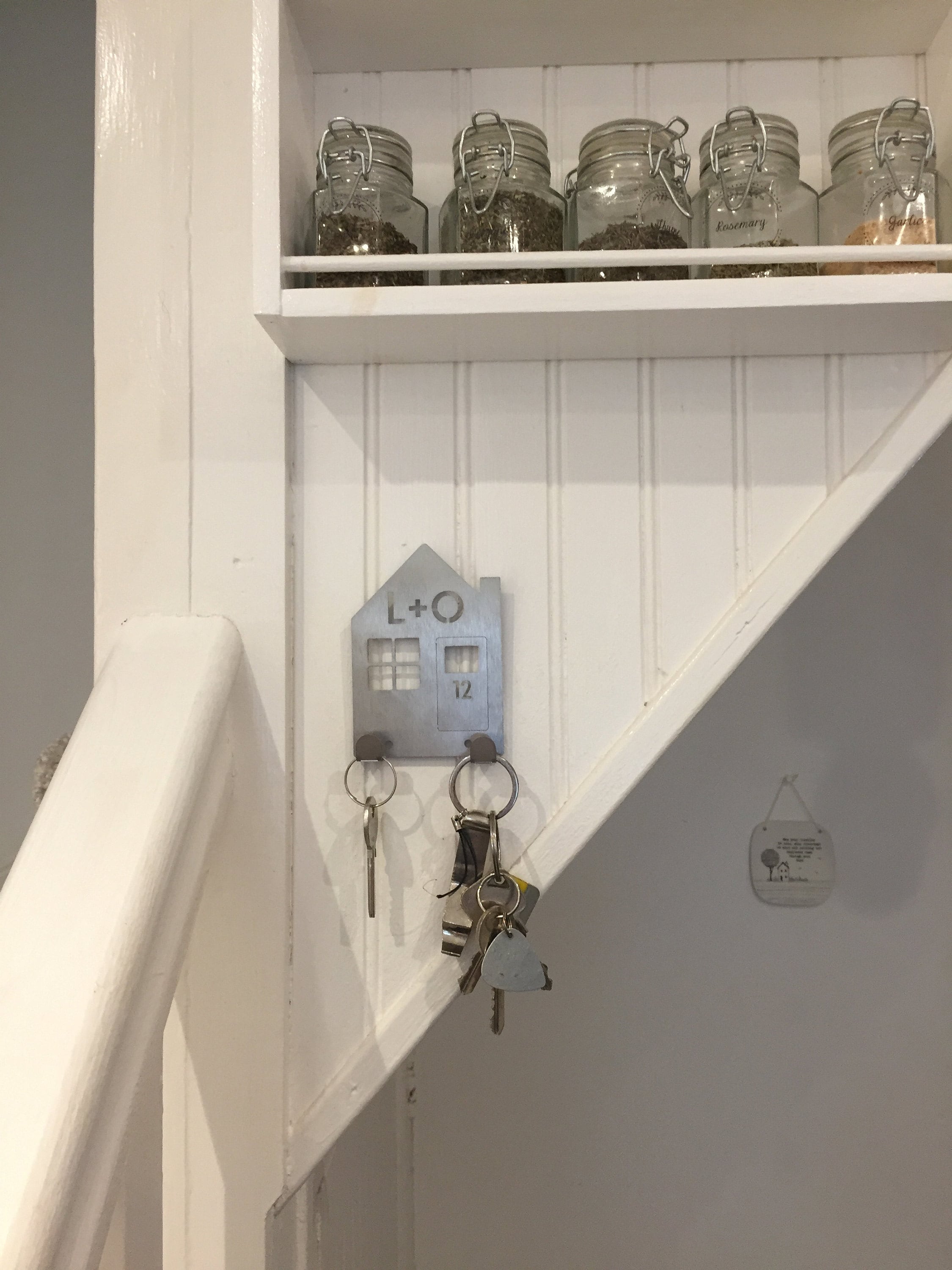 Personalised New Home Couples Key Holder