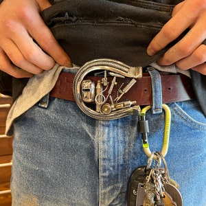 Stainless Steel Handcrafted Welder Belt Buckle With Helmet, TIG Torch ...