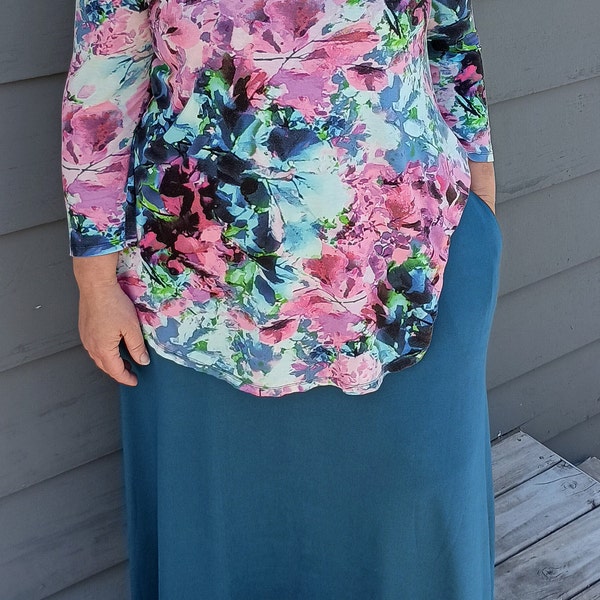 Washed Cotton Two Way Convertible Dress / Gore Skirt - Etsy