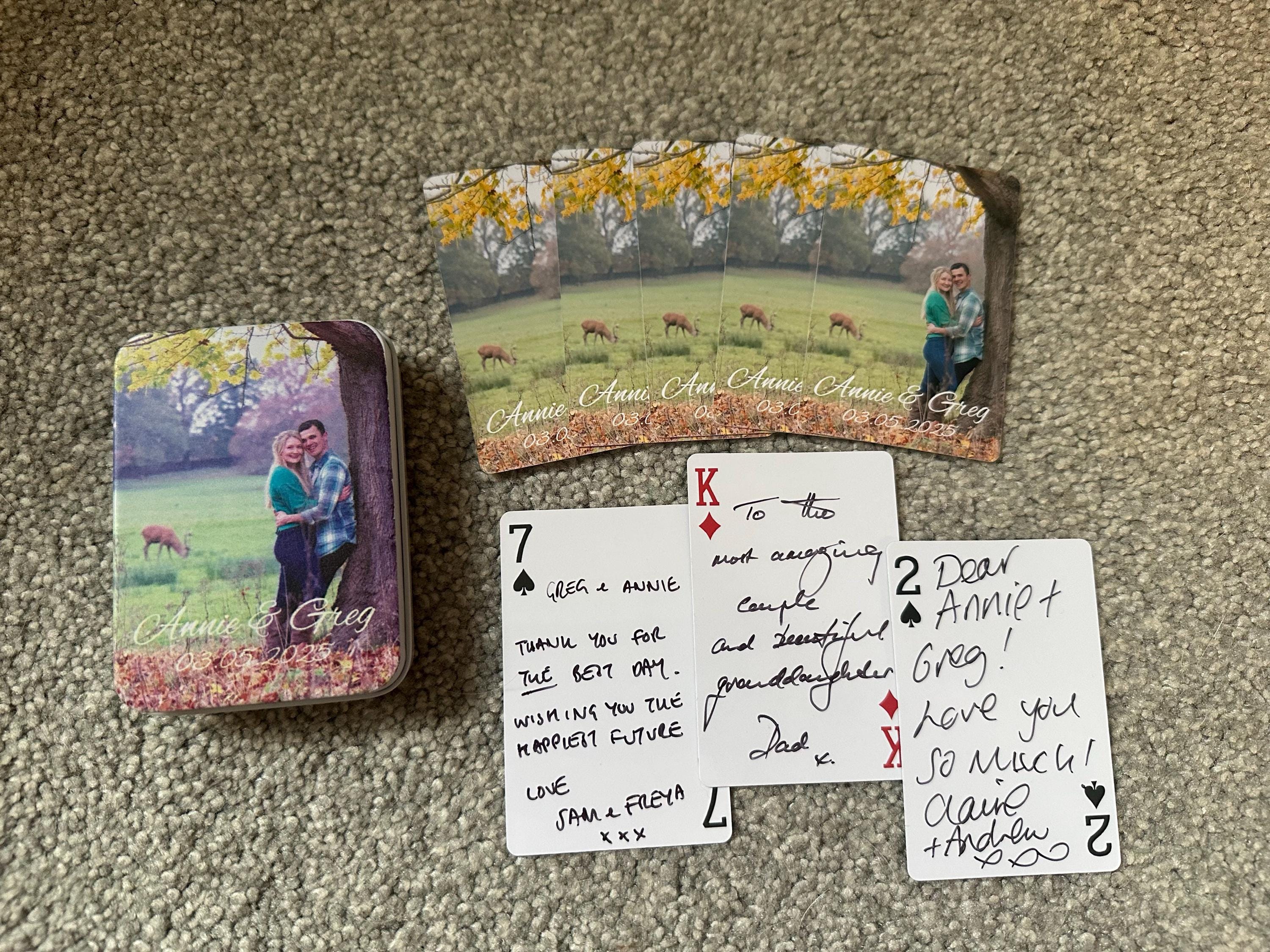Custom Guest Book Playing Cards, Blank Playing Cards, Wedding Guest Book Alternative, Guest Cards Deck, Wedding Favors